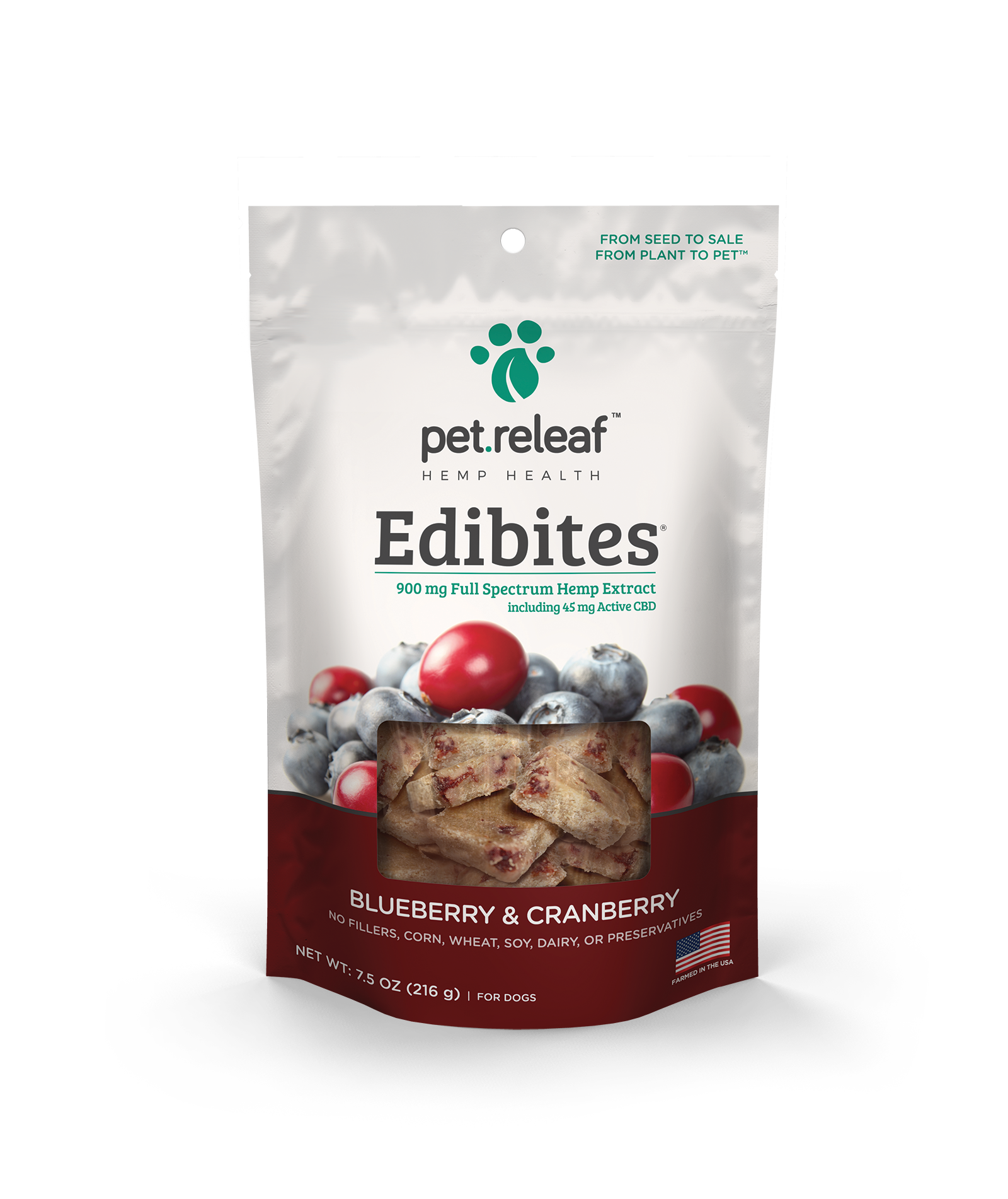 Pet Releaf - Edibites - Blueberry & Cranberry - metro hemp supply