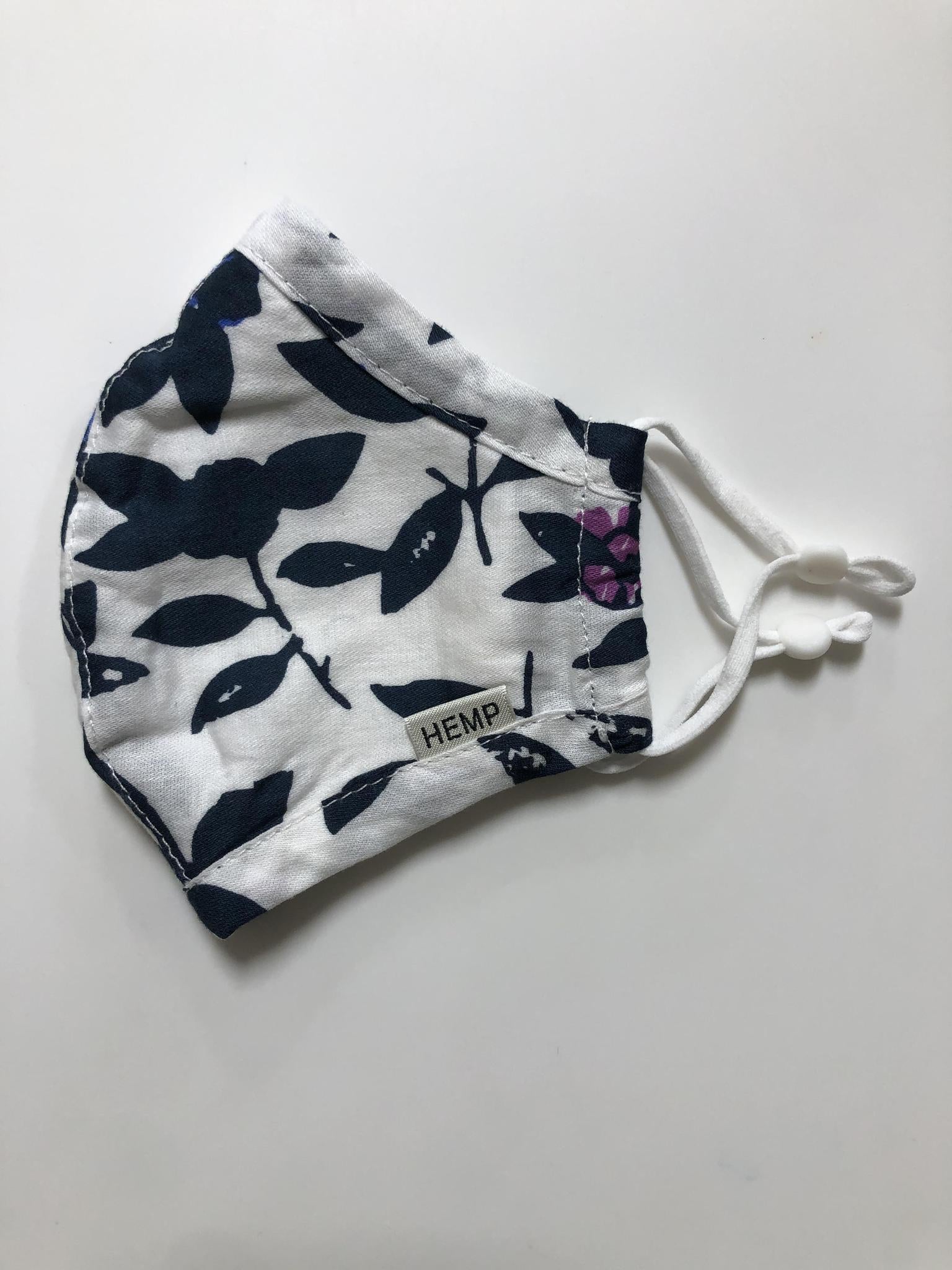 Hemp Mask White Fl. M