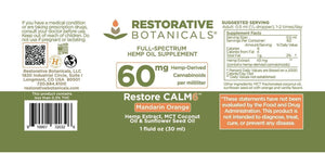Restorative Botanicals - High Potency - Calm 6 - Mandarin Orange