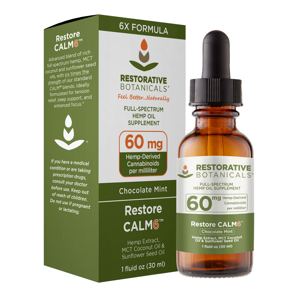 Restorative Botanicals - High Potency - Calm 6 - Mandarin Orange